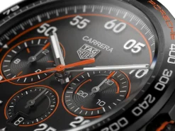 Watches For Men<TAG Heuer Carrera Chronograph X Porsche Orange Racing