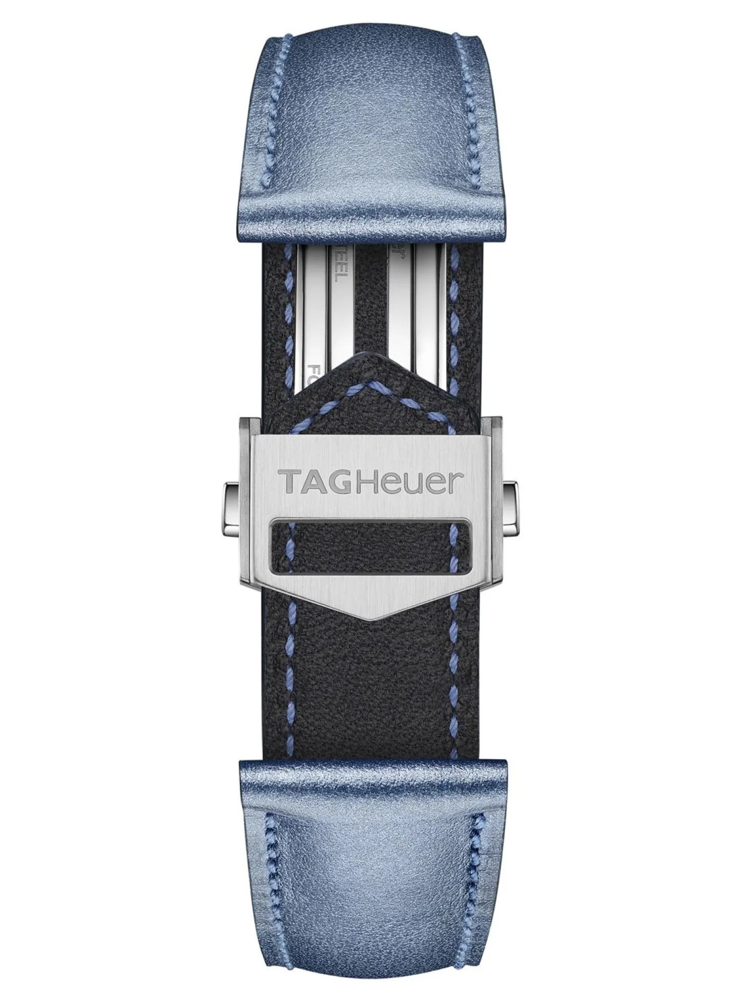 Accessories<TAG Heuer Carrera 39Mm Metallic Blue Leather Strap
