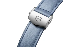 Accessories<TAG Heuer Carrera 39Mm Metallic Blue Leather Strap
